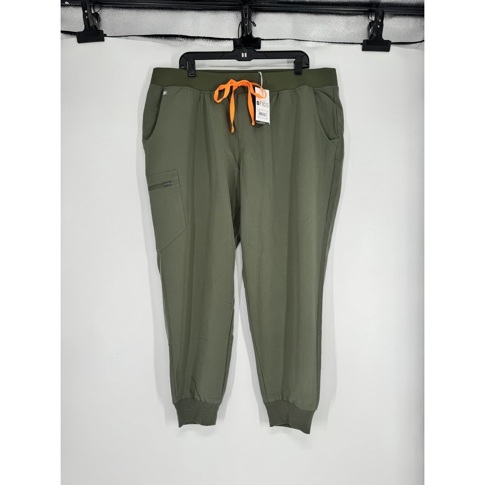 FIGS Technical Collection Zamora Joggers Scrub Pants Cargo Womens 3XL Moss Green
